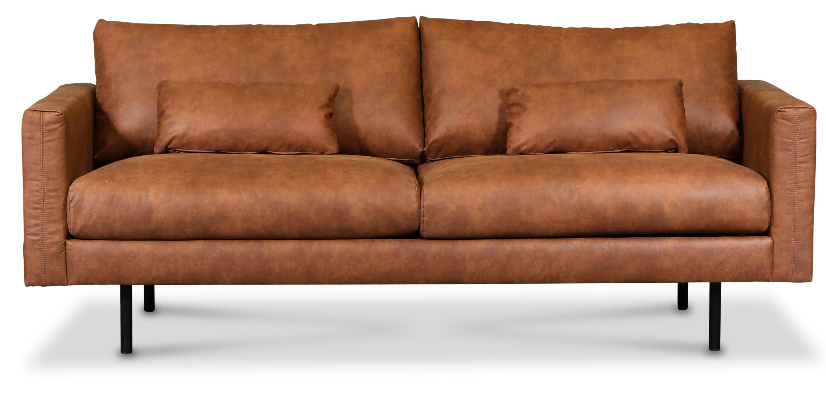 Land 2,5-sits soffa - Cognac (Ecolder)