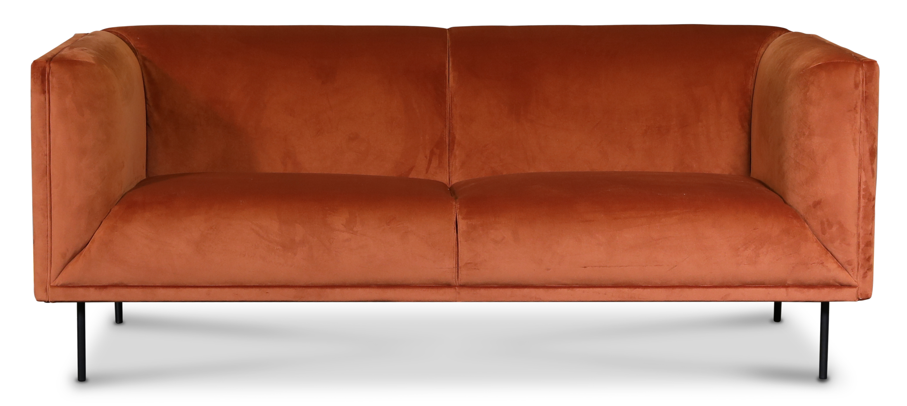 Savona 3-sits soffa i orange sammet