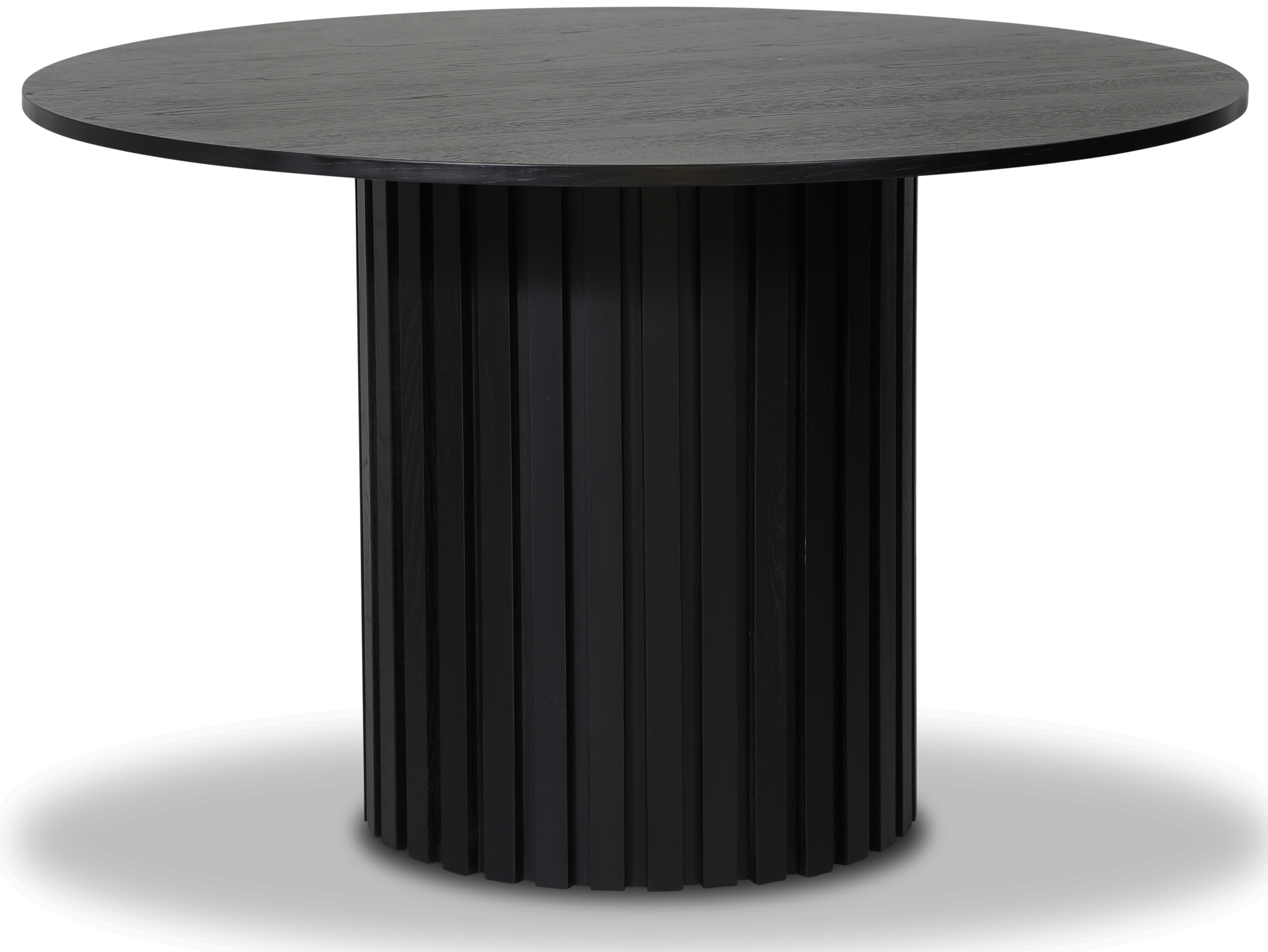 Ronde eettafel �120 cm zwarte beits