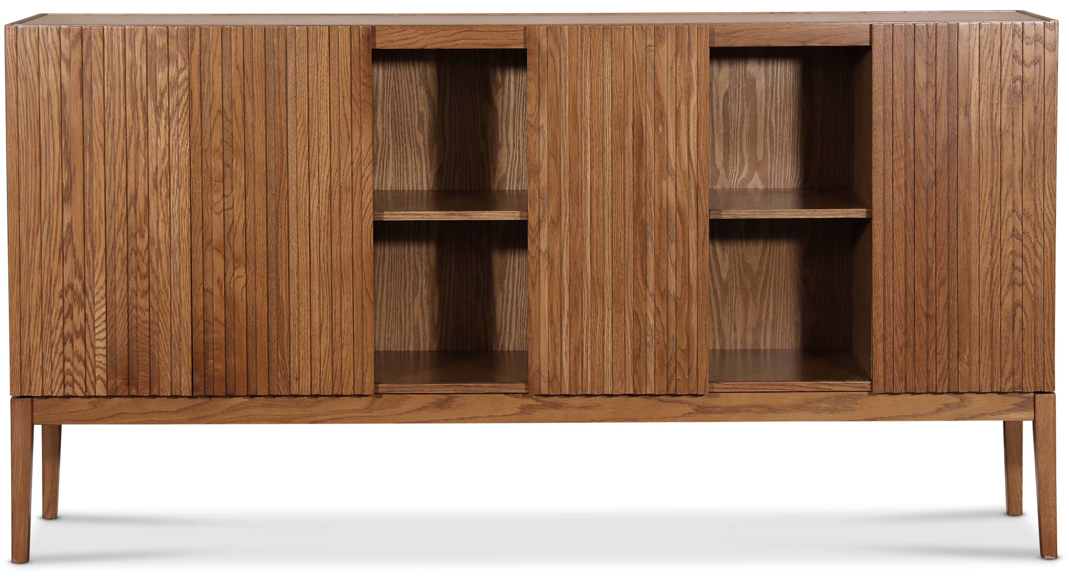 Nova sideboard med skjutd�rrar - Valn�t