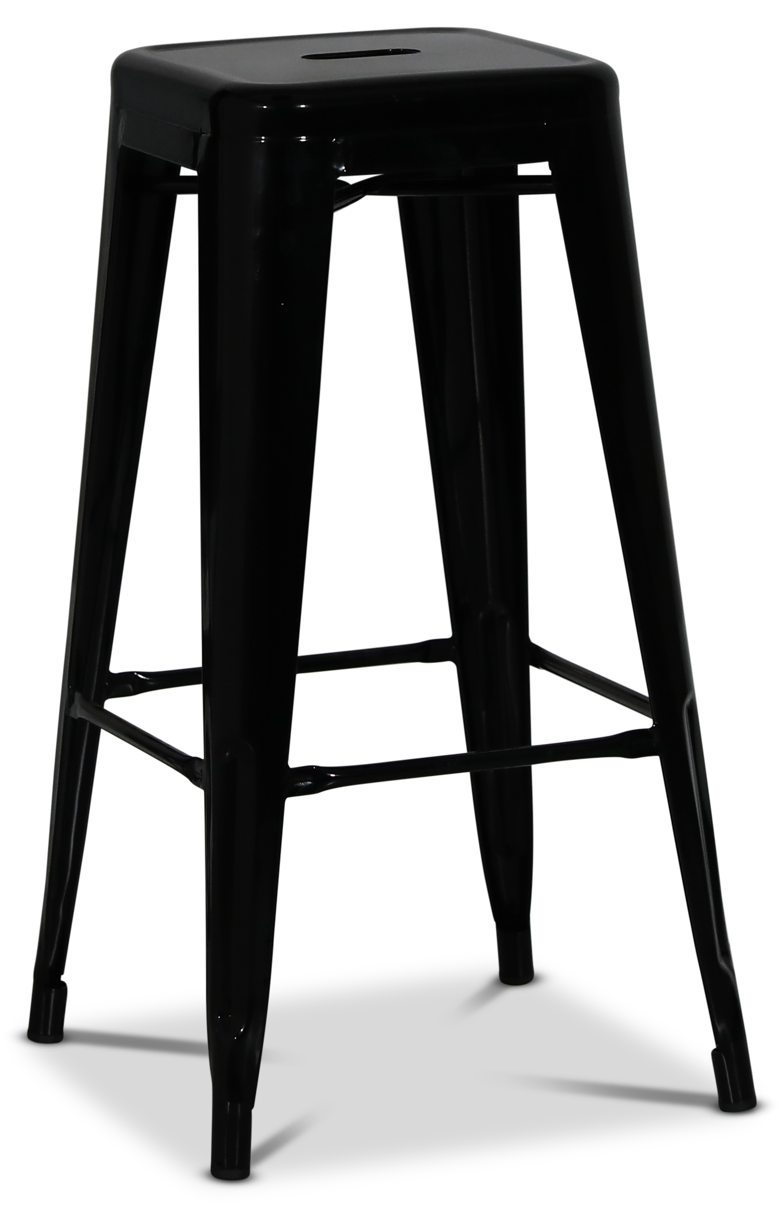 Industry Barkruk in plaatstaal - Zwart + Meubelreiniging