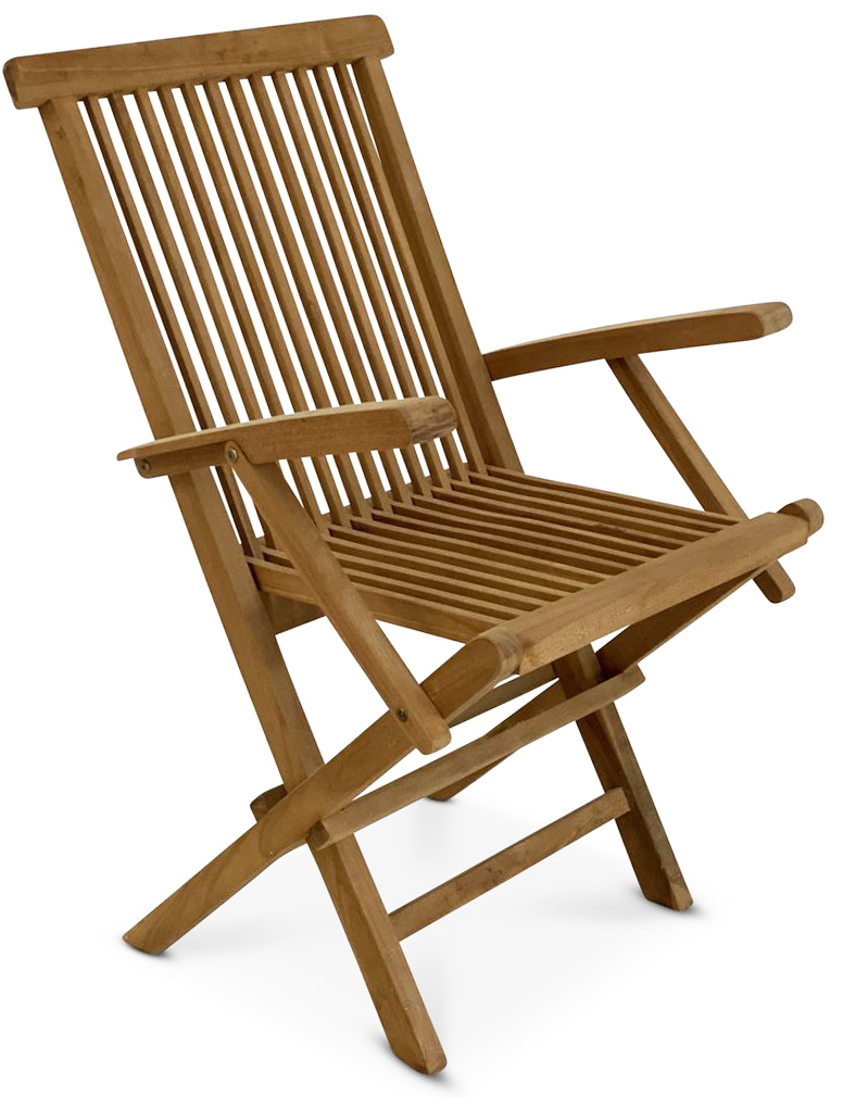 Teakhouten stoel met armleuningen - Salt�