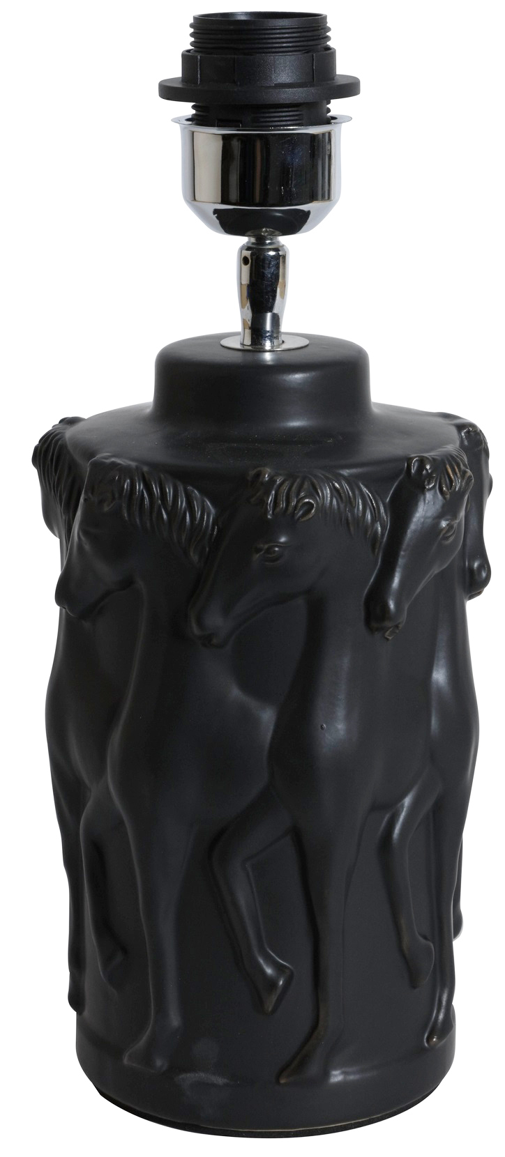 Bordslampa dansande h�star H31 cm - Svart