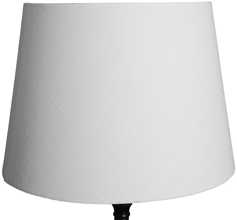 Rund lampskärm 27x35x25 cm - Vit (linne) Rund lampskärm 27x35x25 cm - Vit (linne)