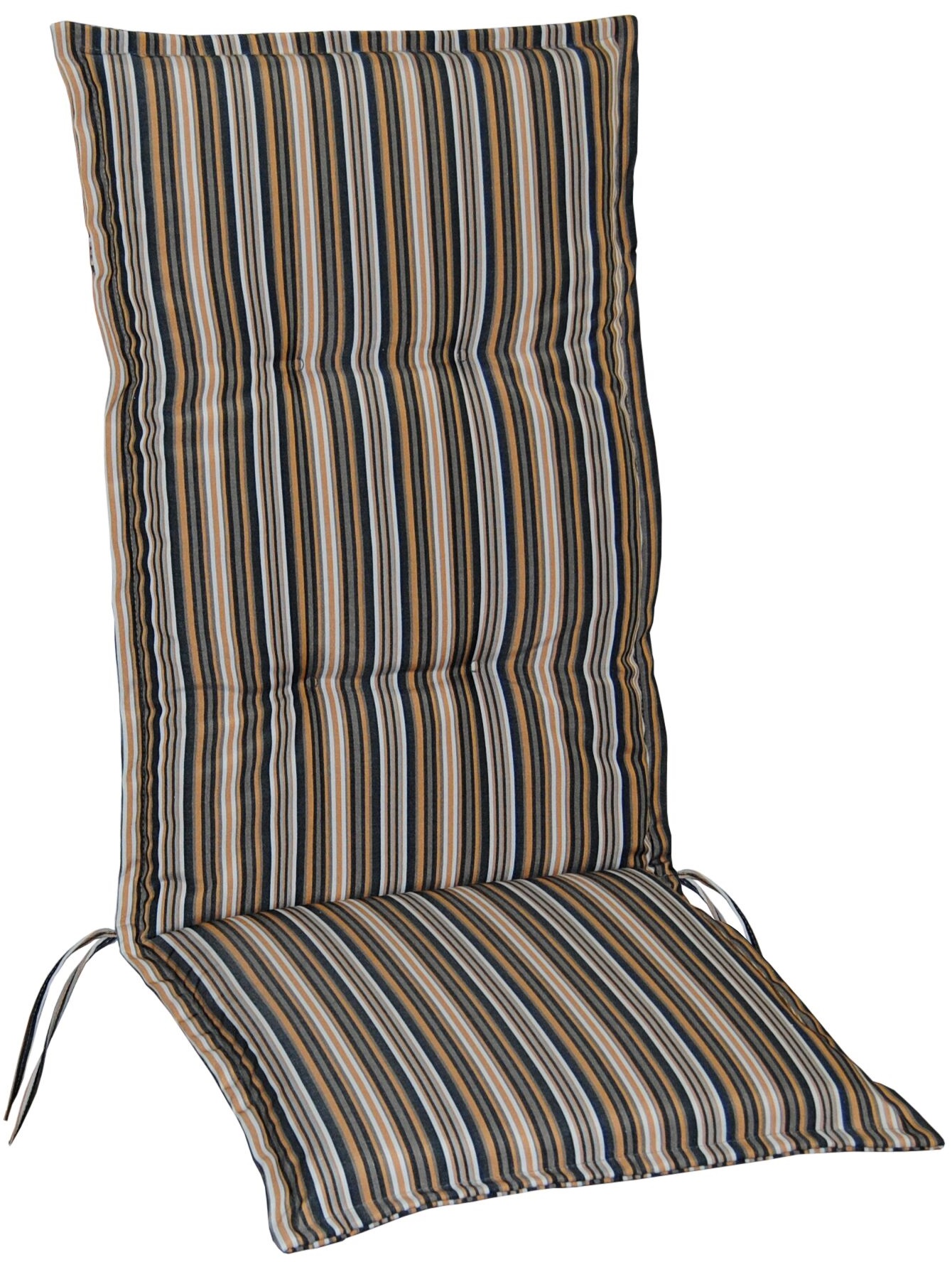 Vinge dyna till positionsstol och hammock - Beige/Svart/Vit/Brun (randig)