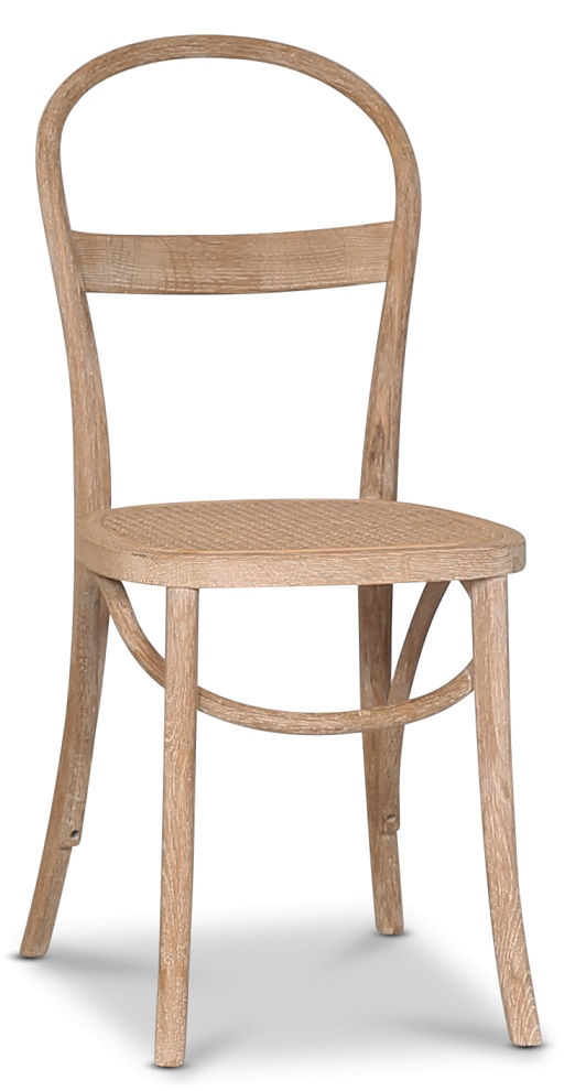 Danderyd No.16 stol - Vitpigmenterad ek/rotting + Textilv�rd f�r m�bler