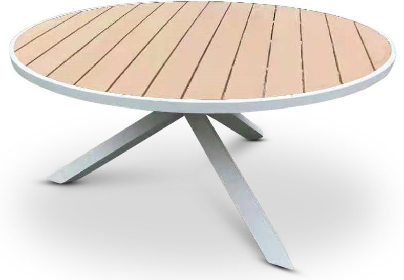 Eken�s runt matbord �150 - Vit/ek-polywood