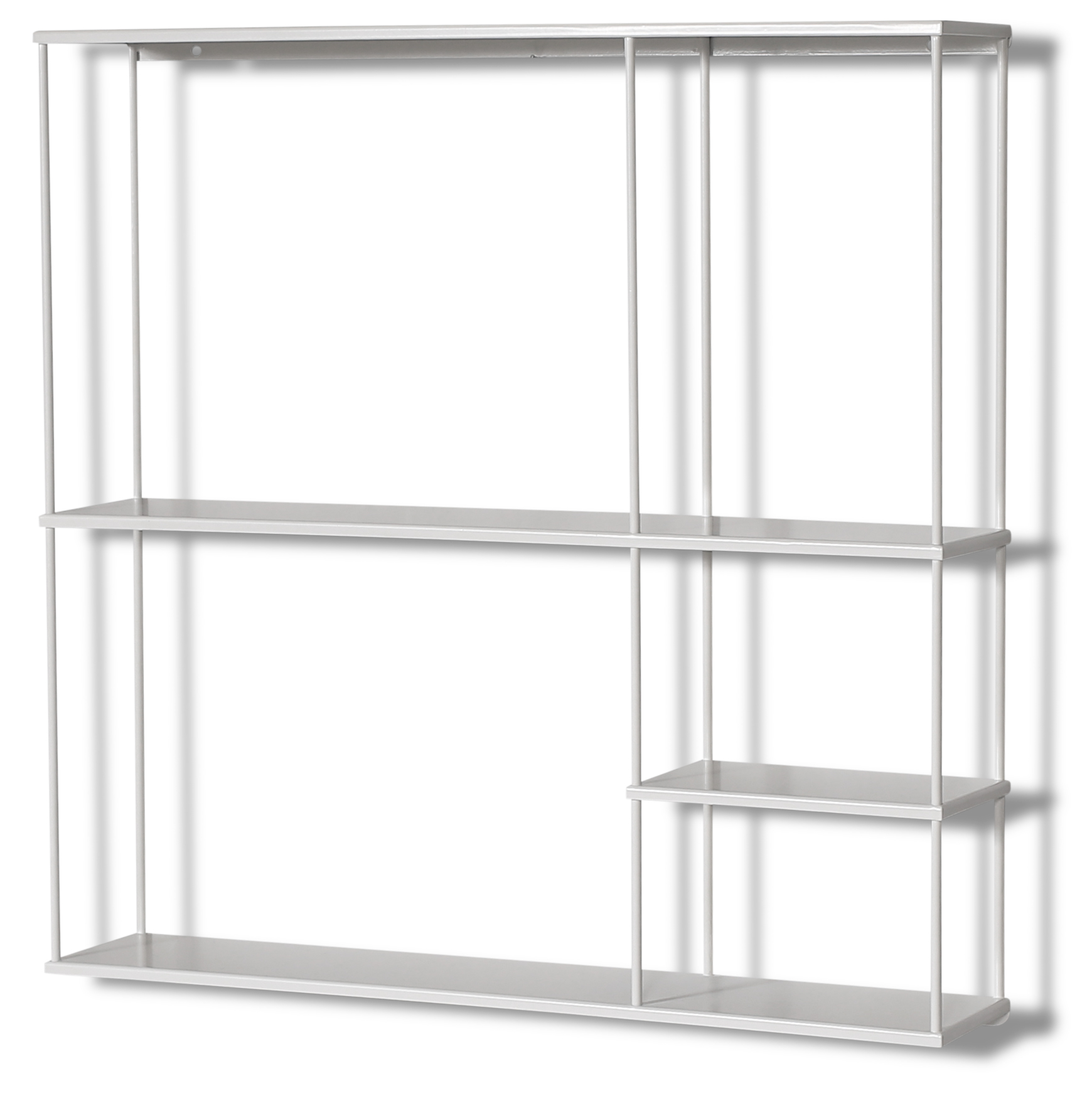 Trix wandplank 60x60 cm - Wit metaal