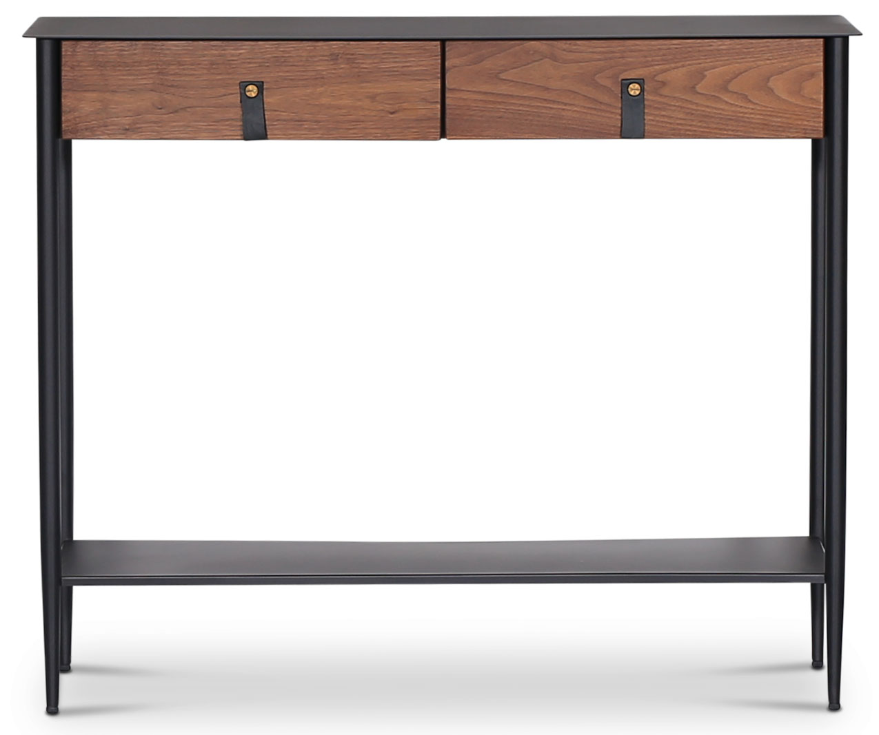 Flash konsolbord 100 x 31 cm - Svart/valnöt Flash konsolbord 100 x 31 cm - Svart/valnöt