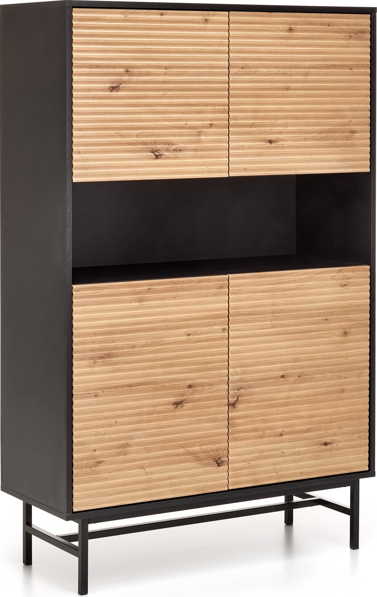 Laguna kast - Ambachtelijk eiken/zwart Laguna kast - Ambachtelijk eiken/zwart