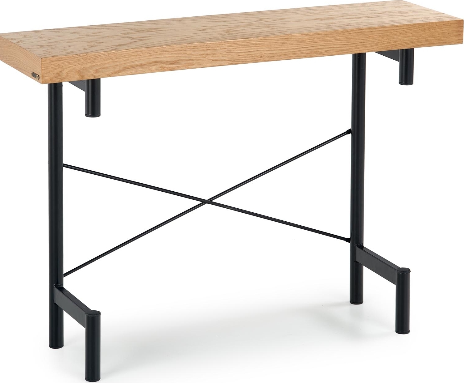 Dante reliëftafel 106 x 30 cm - Eiken/zwart Dante reliëftafel 106 x 30 cm - Eiken/zwart