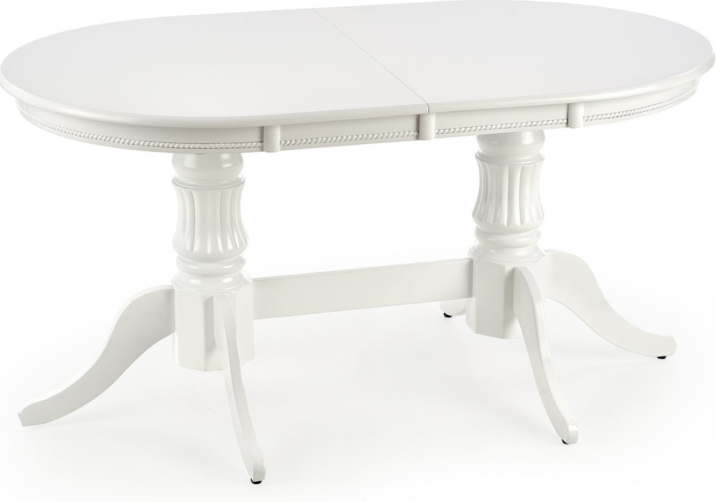 Leonardo uitschuifbare witte eettafel 90x150-190 cm