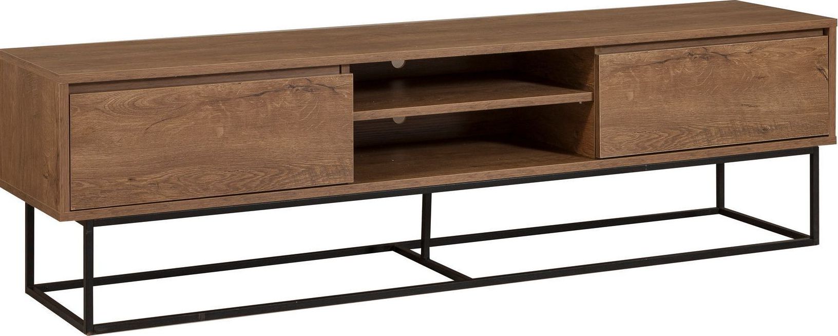 Rodez TV meubel 180 cm - Walnoot/zwart