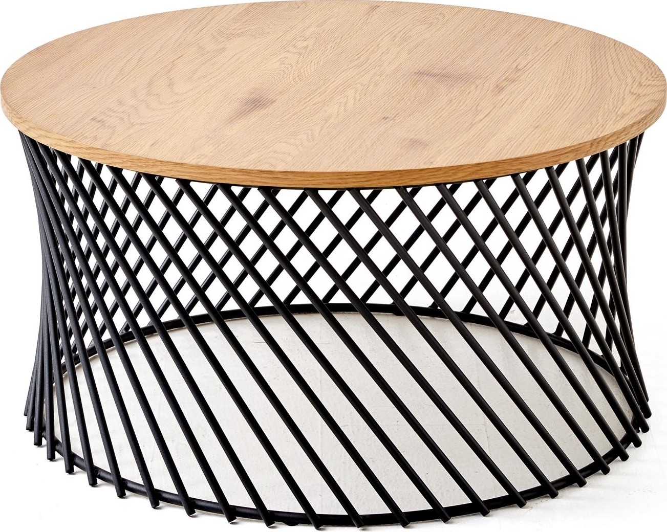 Kapitol salontafel �80 cm - Eiken/zwart