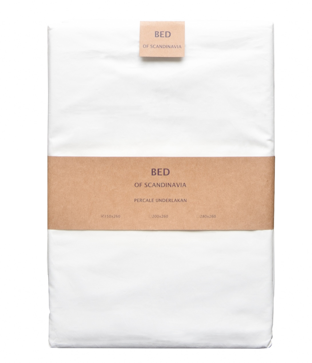 Kuvertlakan Percale - Vitt