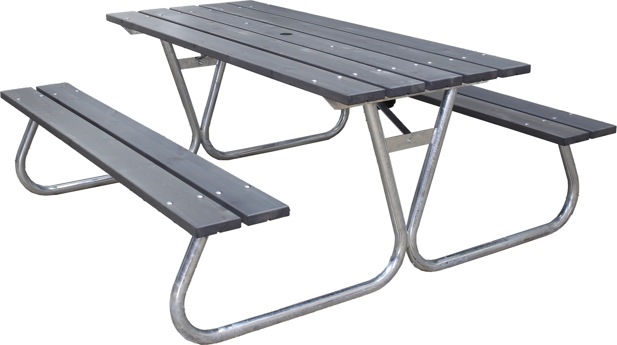 Stabiele bankenset zonder rugleuning - Grijs