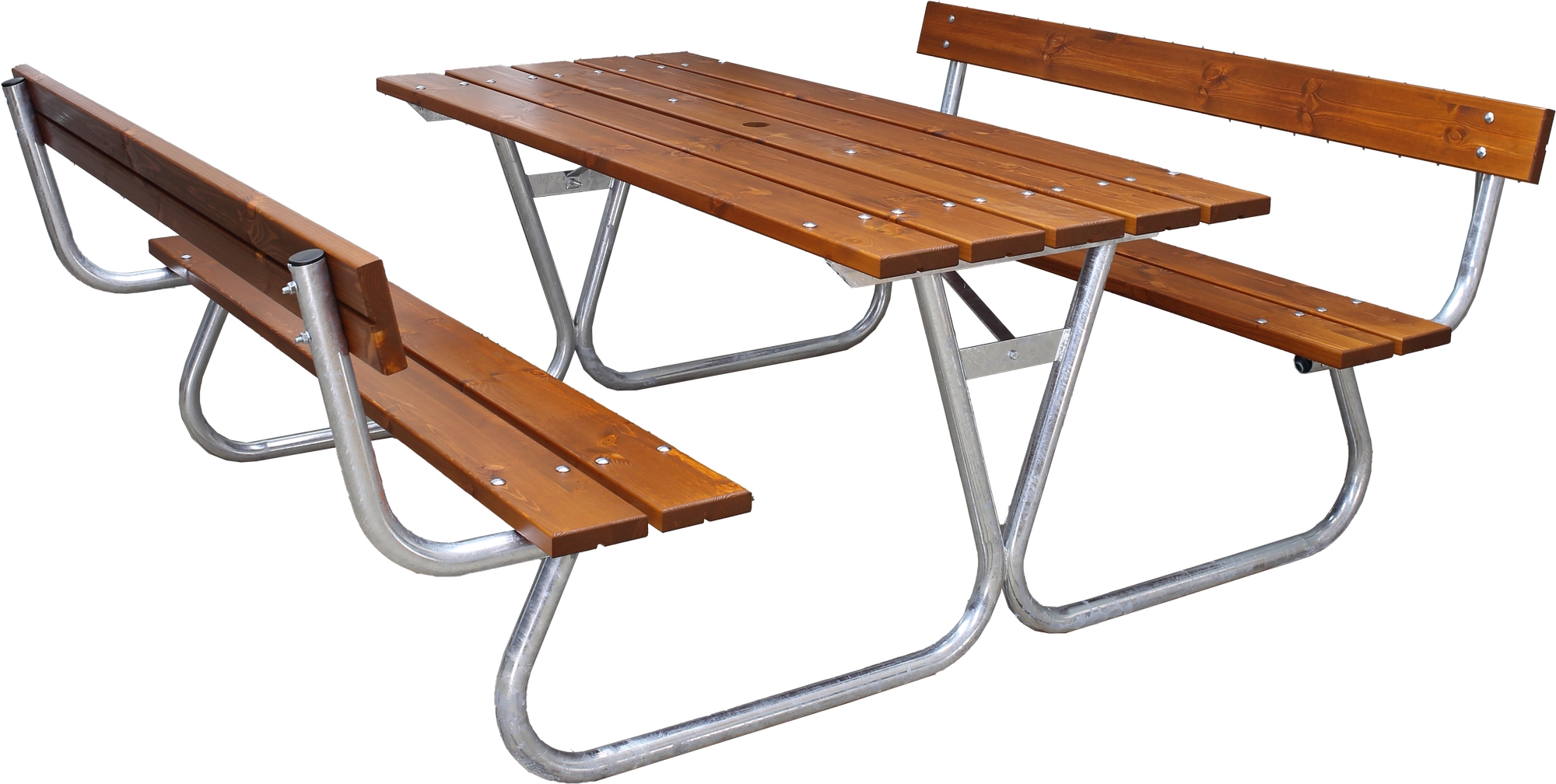 Stabiele bankenset met rugleuning - Cappuccino Stabiele bankenset met rugleuning - Cappuccino