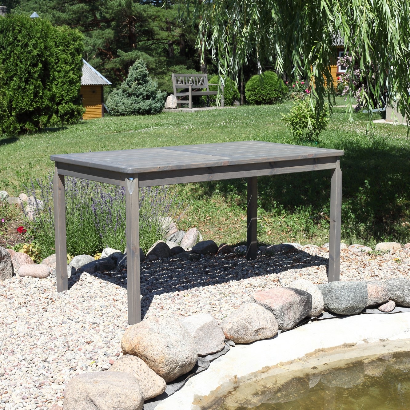 Bolln�s eettafel 135 cm - Grijs +