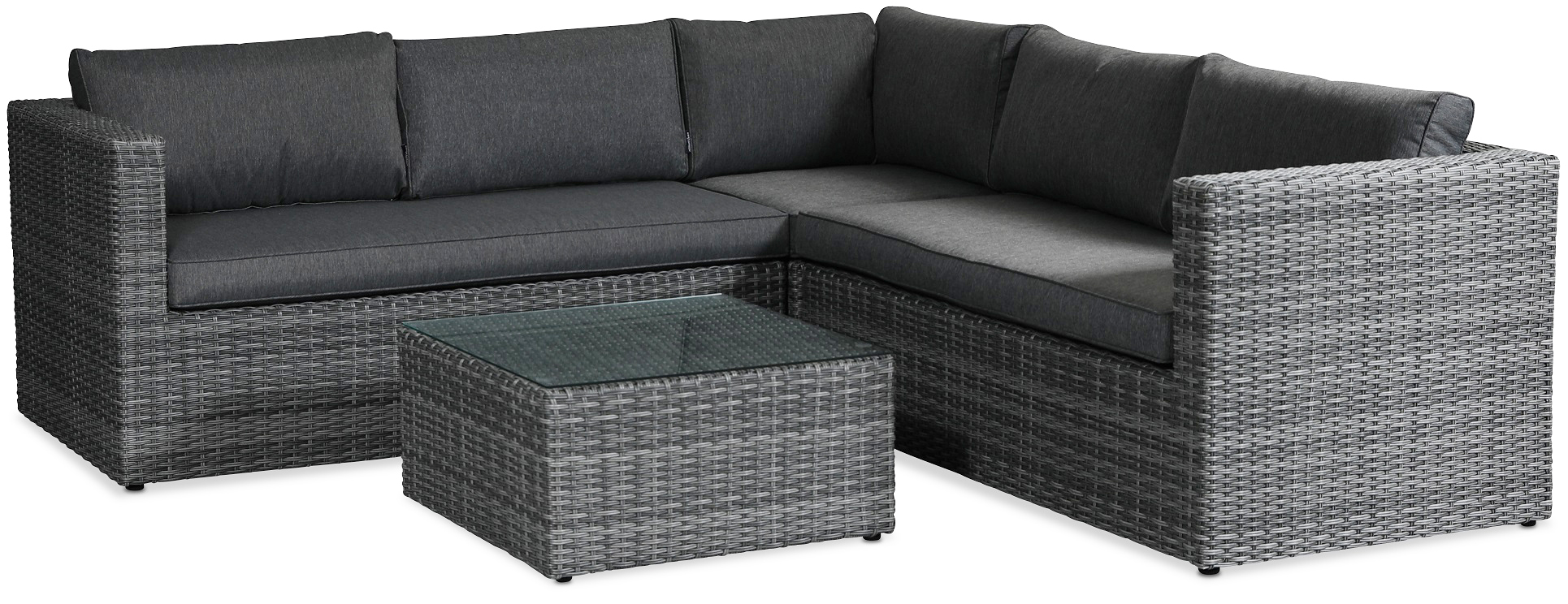 B�stad buitenbank van kunstrotan met tafel van kunstrotan