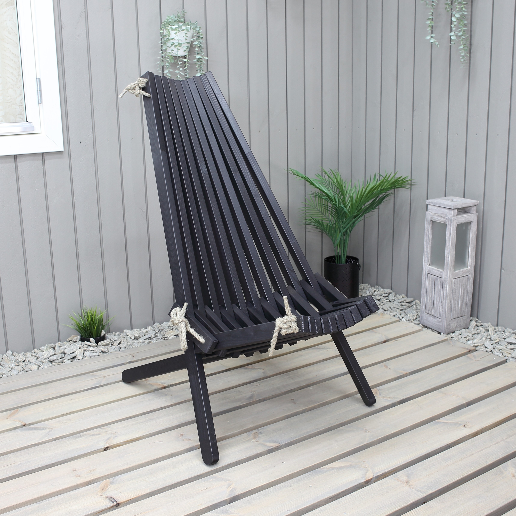 Calcutta stoel - Zwart