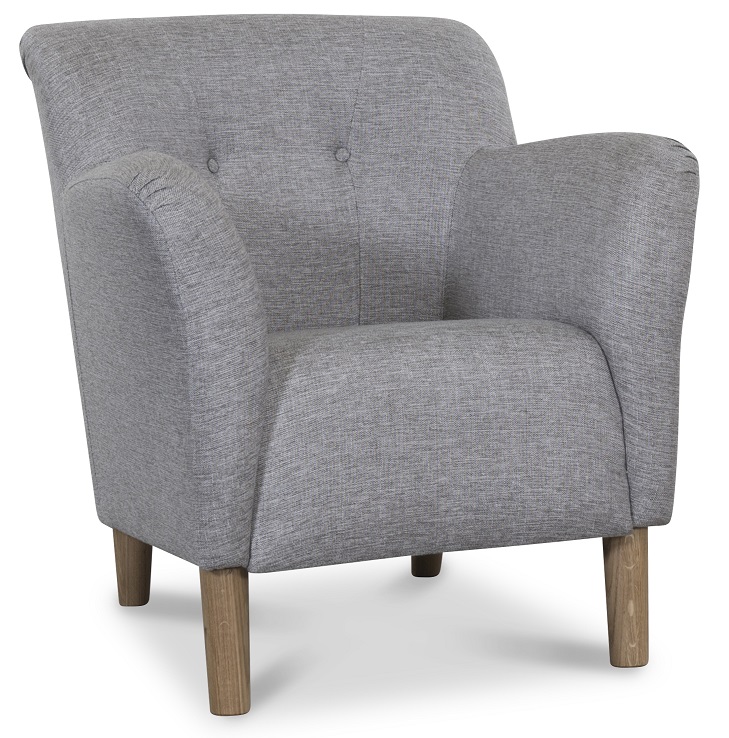 Le Grande clubfauteuil in grijze stof Le Grande clubfauteuil in grijze stof