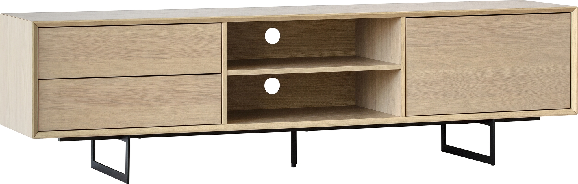 Vision Tv-meubel 180 cm - Wit gepigmenteerd eikenfineer