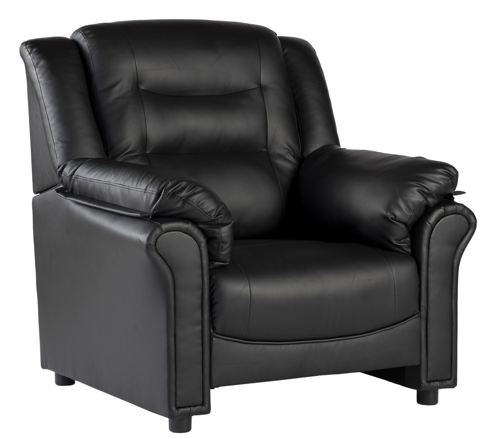 Vera fauteuil in zwart PU