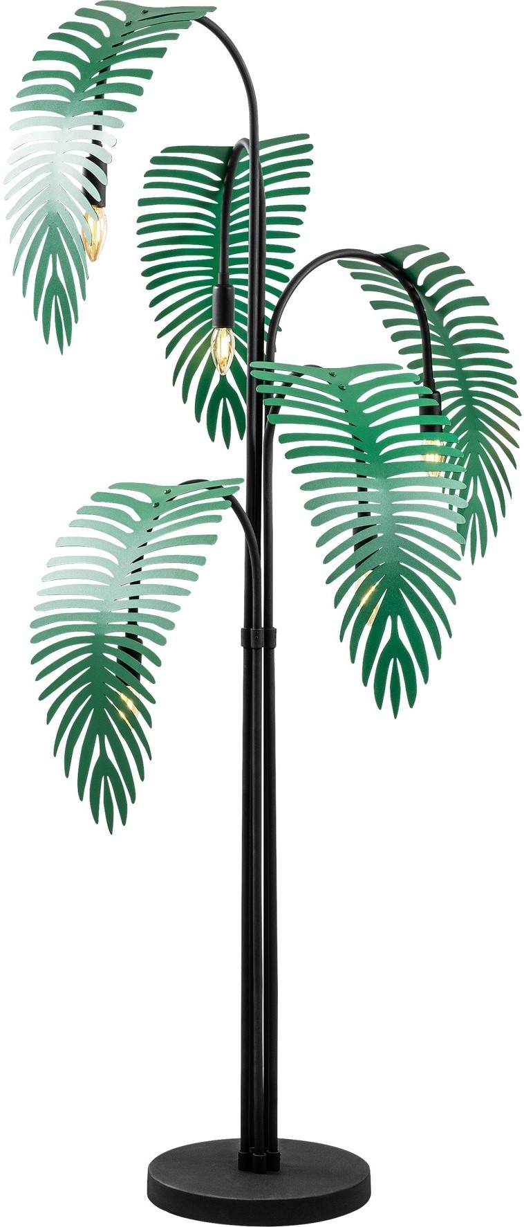 Palm golvlampa - Svart/grön Palm golvlampa - Svart/grön