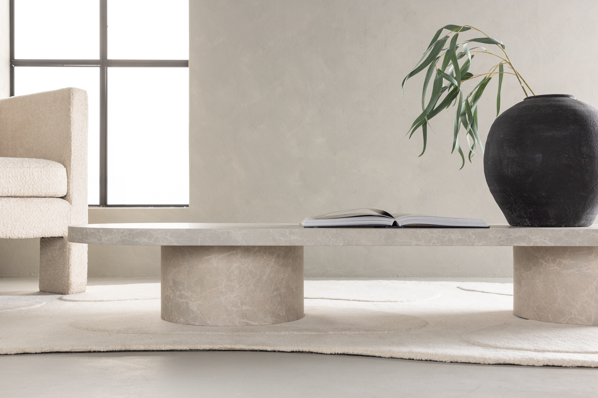 Soffbord Narvik 190 cm - Beige + M�beltassar