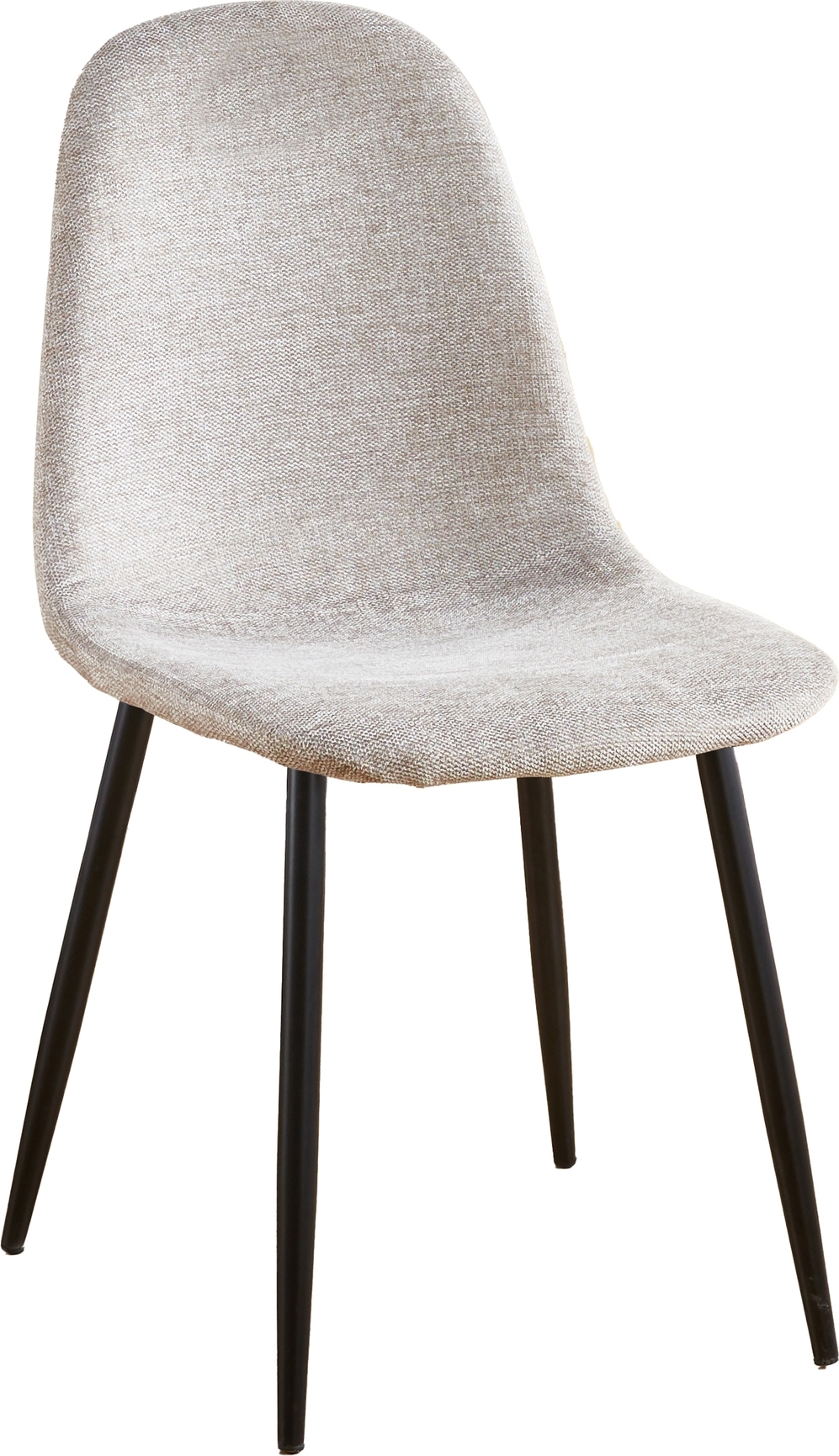 Stoel in beige stof met zwarte poten - Carisma + Stoel kussen