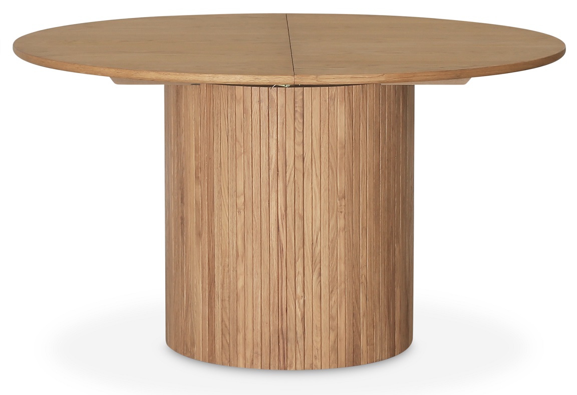 Ronde uitschuifbare eettafel �130-170 cm in whitewash