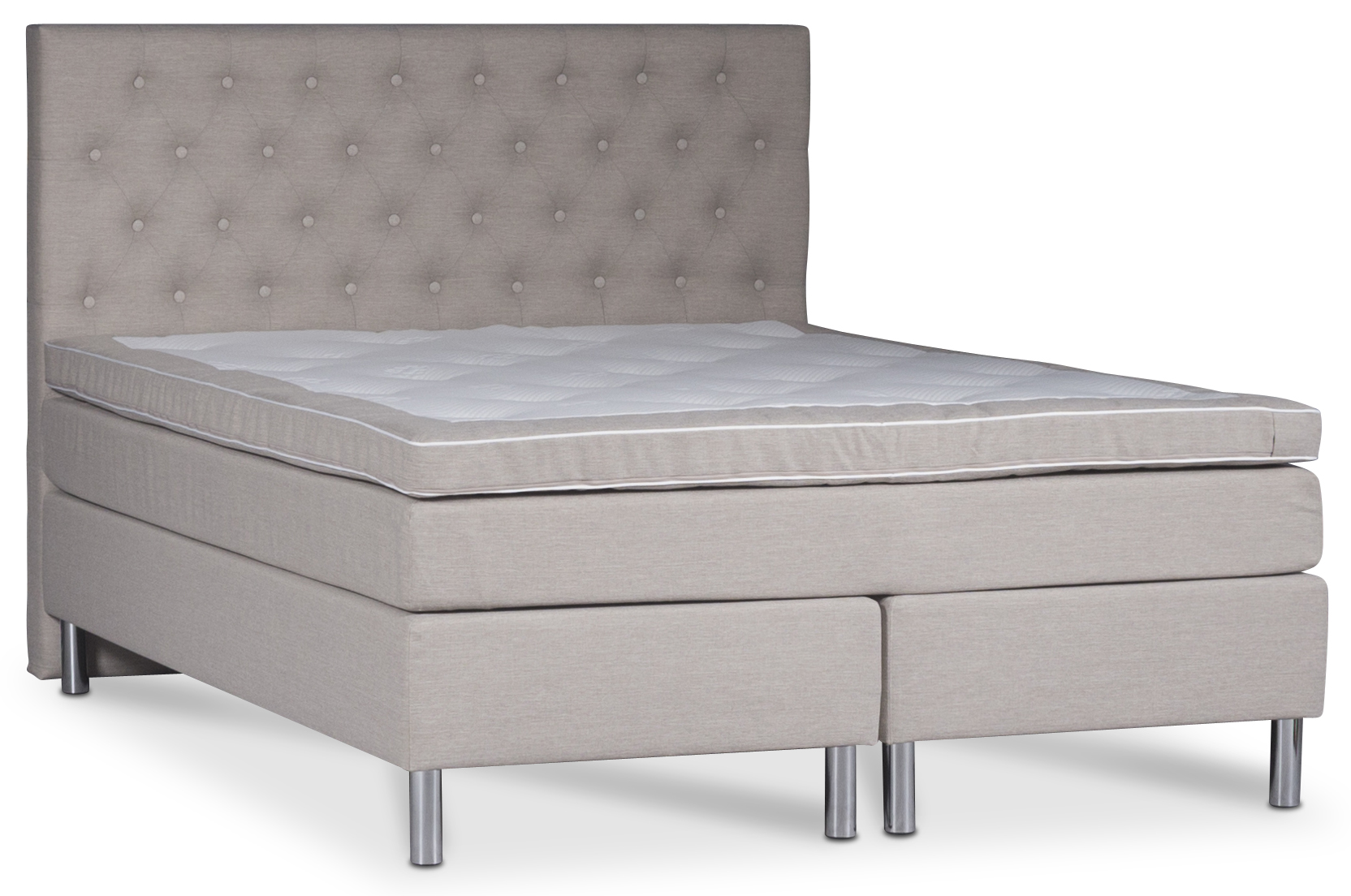 Hilton kontinentals�ng med 5-zons Pocketsystem - Beige s�ng 180x200 cm