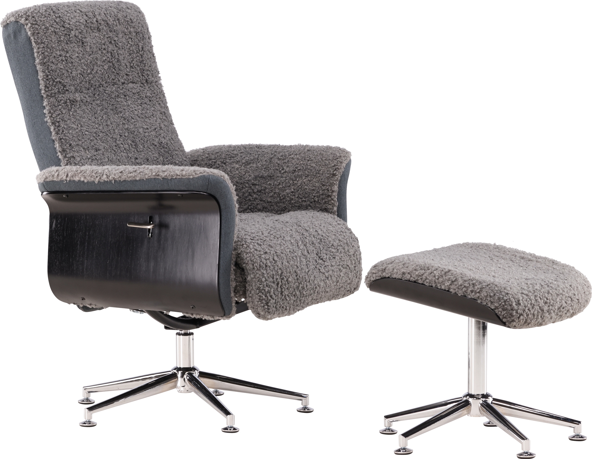 F�t�lj med fotpall - Gr� - Hag�n