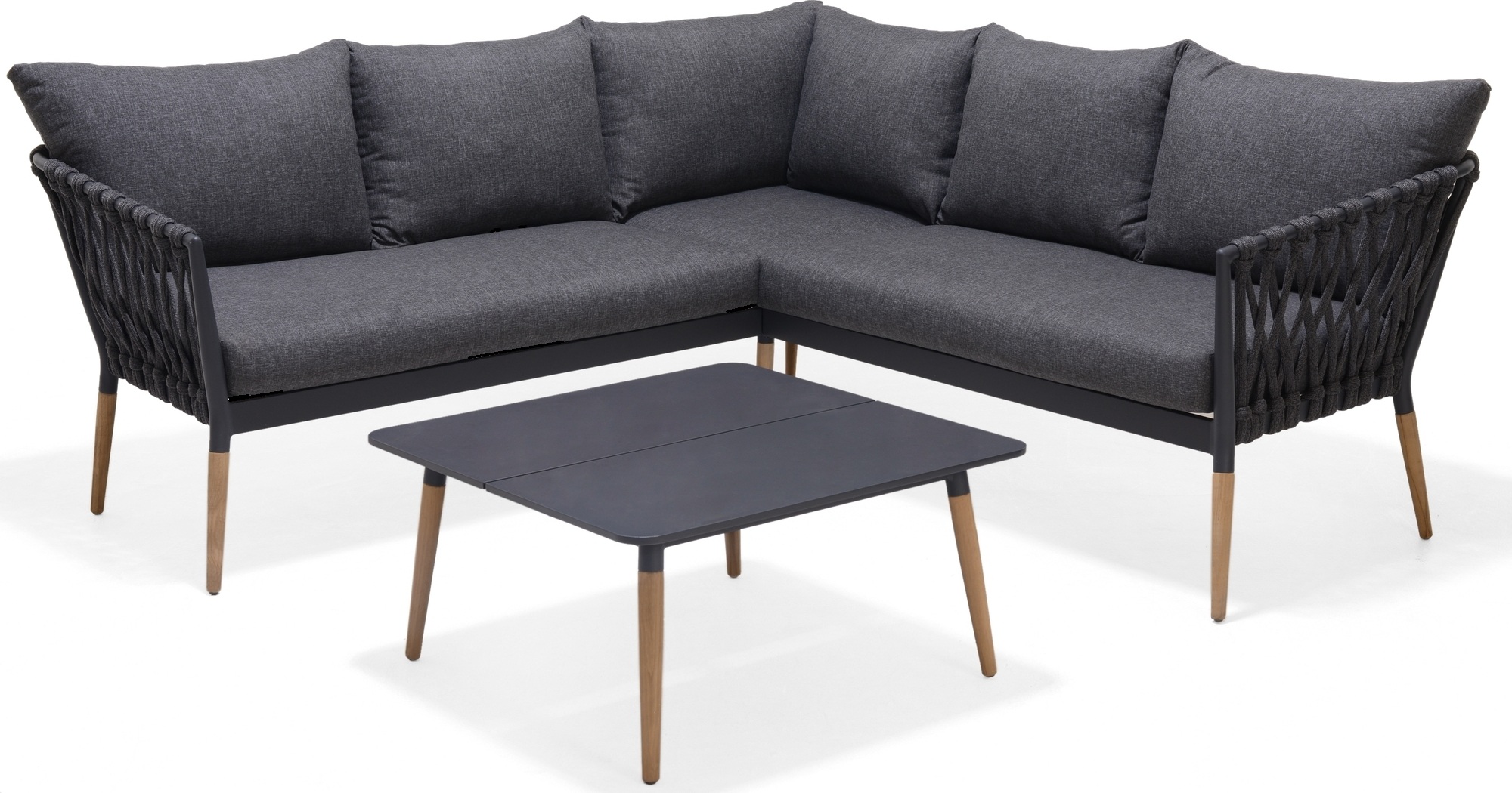 Lifestyle Garden utegrupp Ipanema med hörnsoffa och bord - Grå Lifestyle Garden utegrupp Ipanema med hörnsoffa och bord - Grå