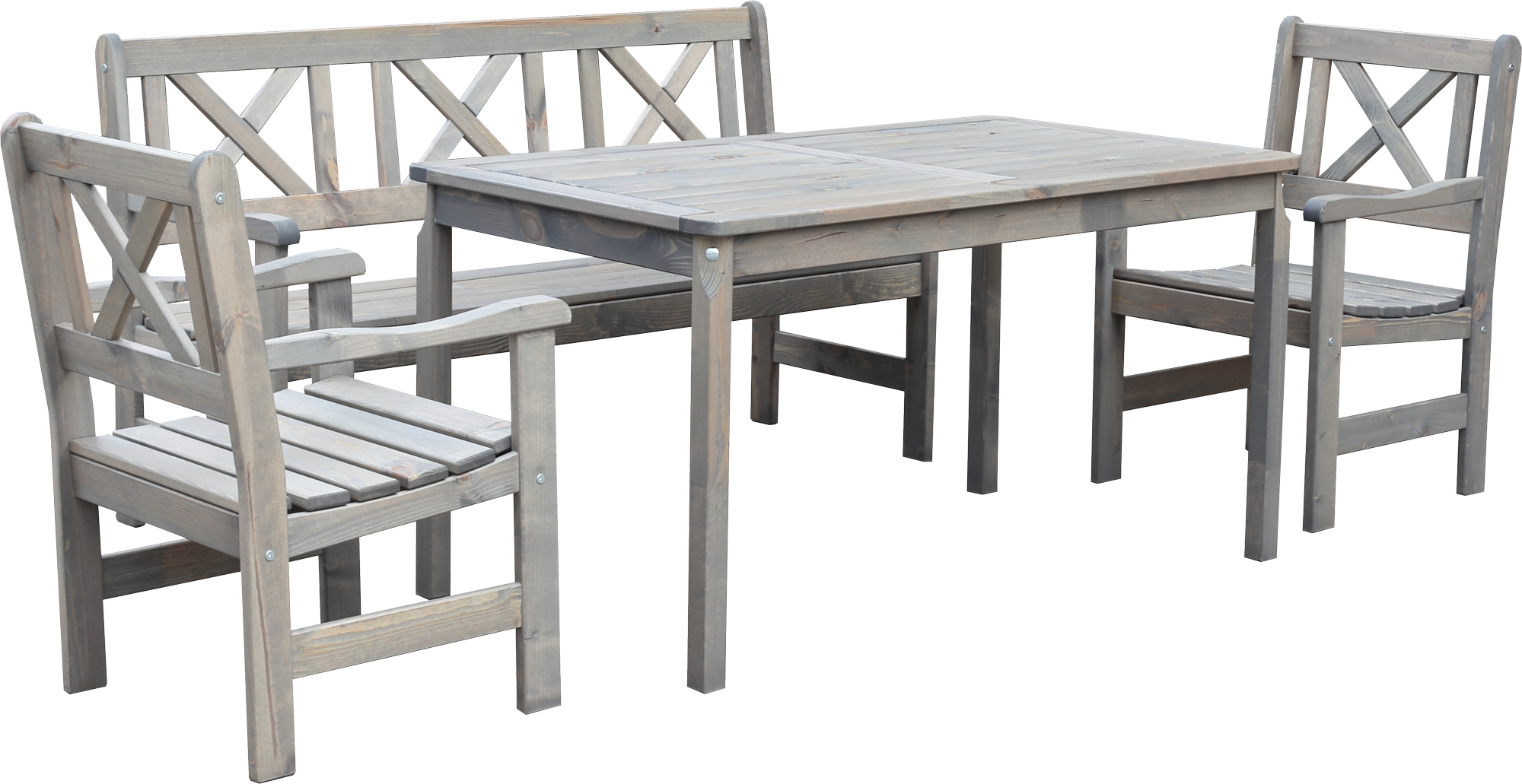 Bolln�s utegrupp - Klassisk gr� + Textilv�rd f�r m�bler