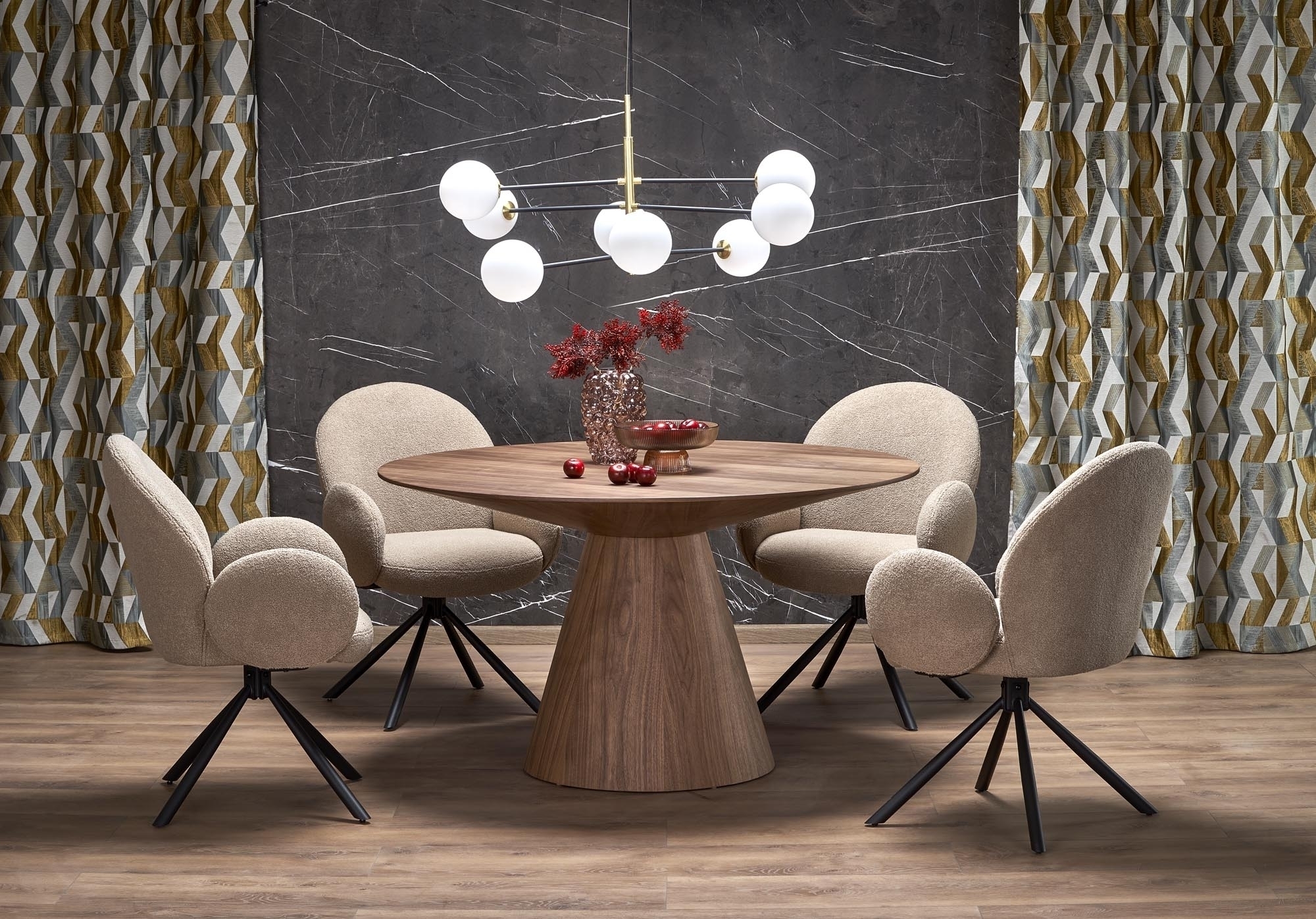 Runt matbord i valnöt - Float Runt matbord i valnöt - Float