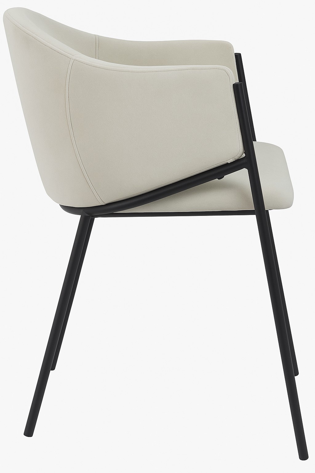 Matstol beige/svart - Stacey + Textilrengring fr mbler