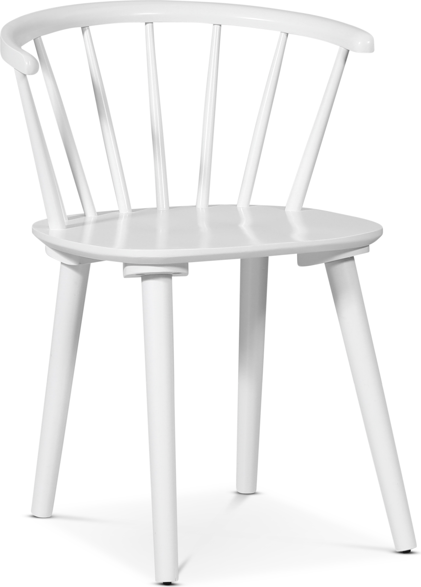 Pinnstol vit karmstol - Dalsland + Stolsdyna