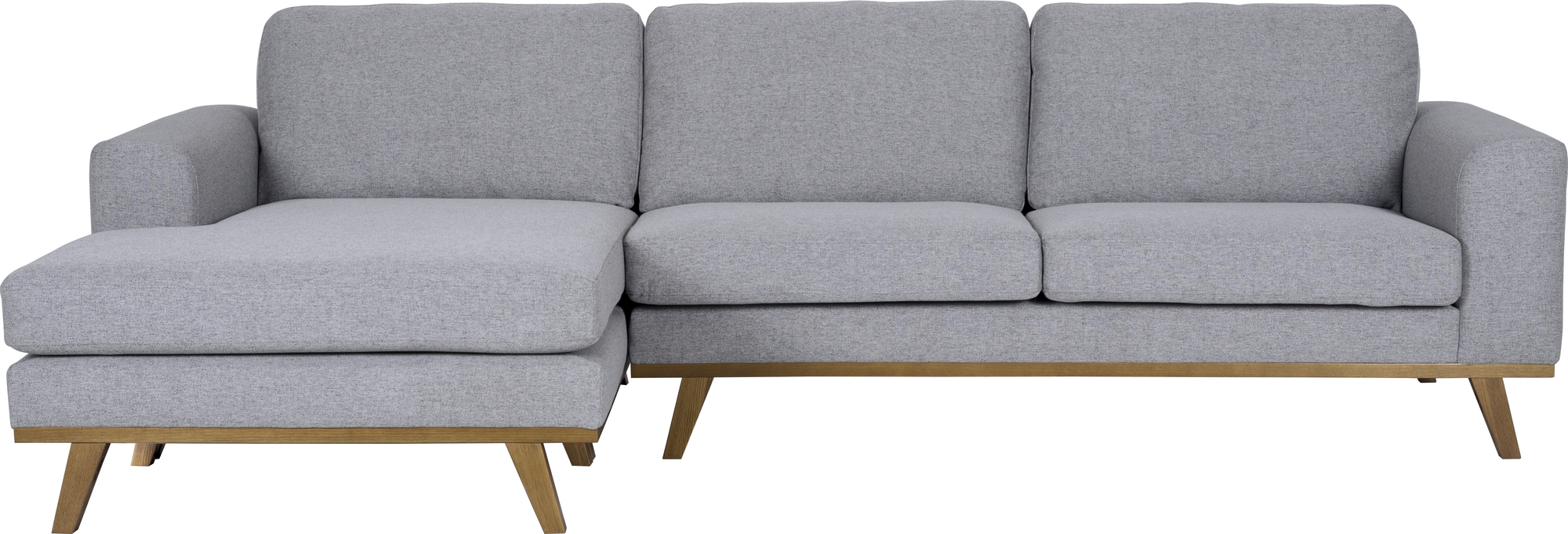 Soffa med vändbar divan grå 283 cm Soffa med vändbar divan grå 283 cm