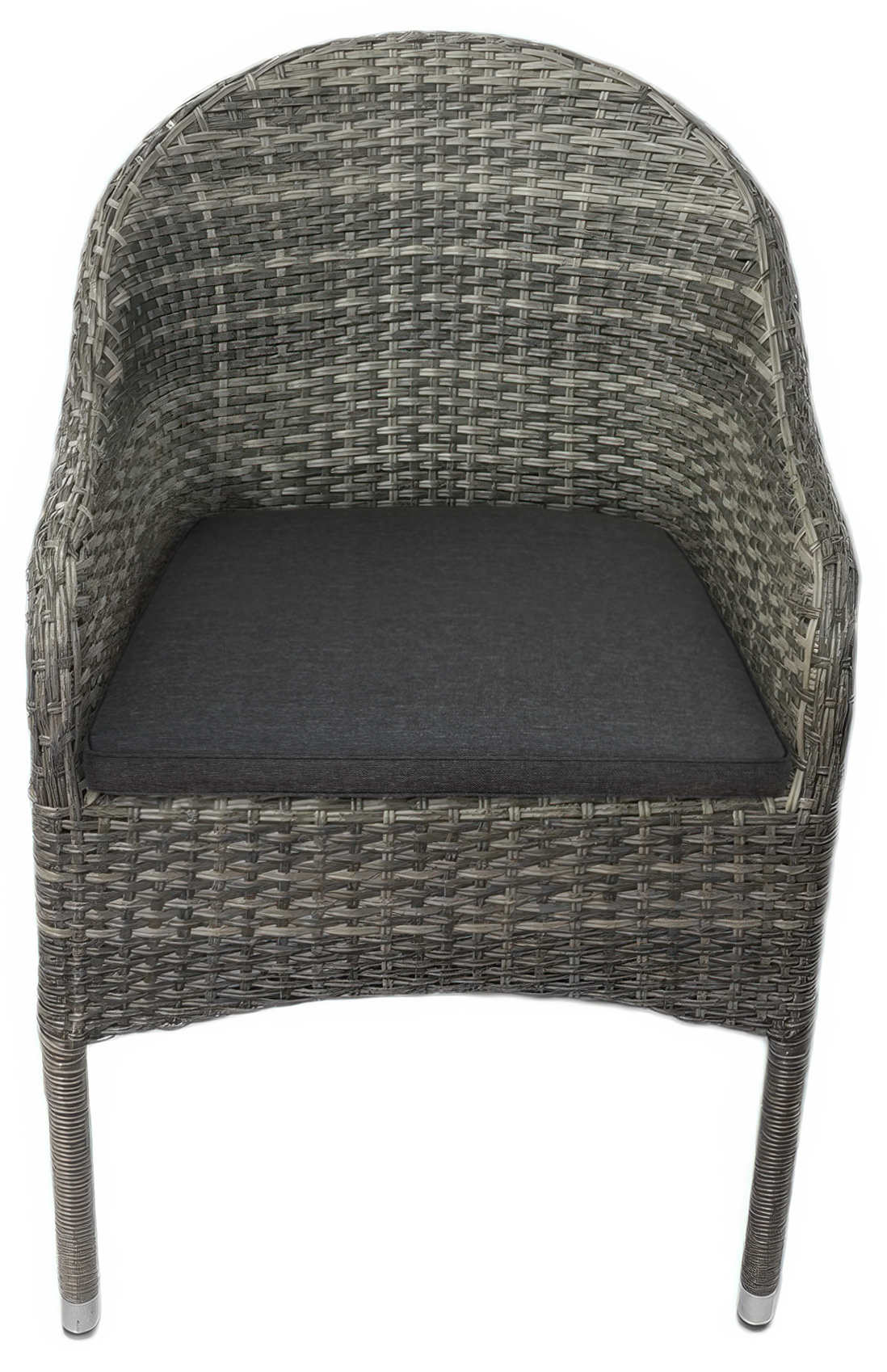 Belle stapelbar karmstol i konstrotting med sittdyna - grå Belle stapelbar karmstol i konstrotting med sittdyna - grå