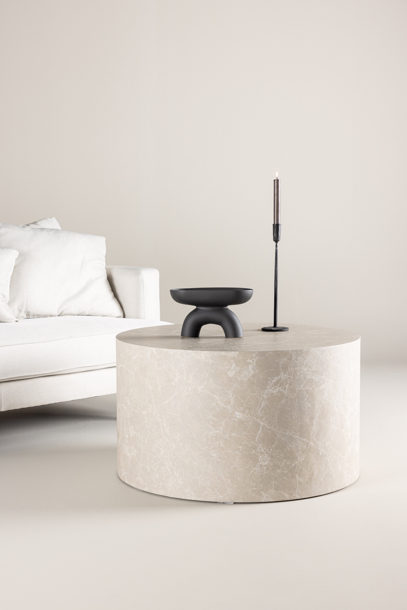 York soffbord �80 cm - Beige