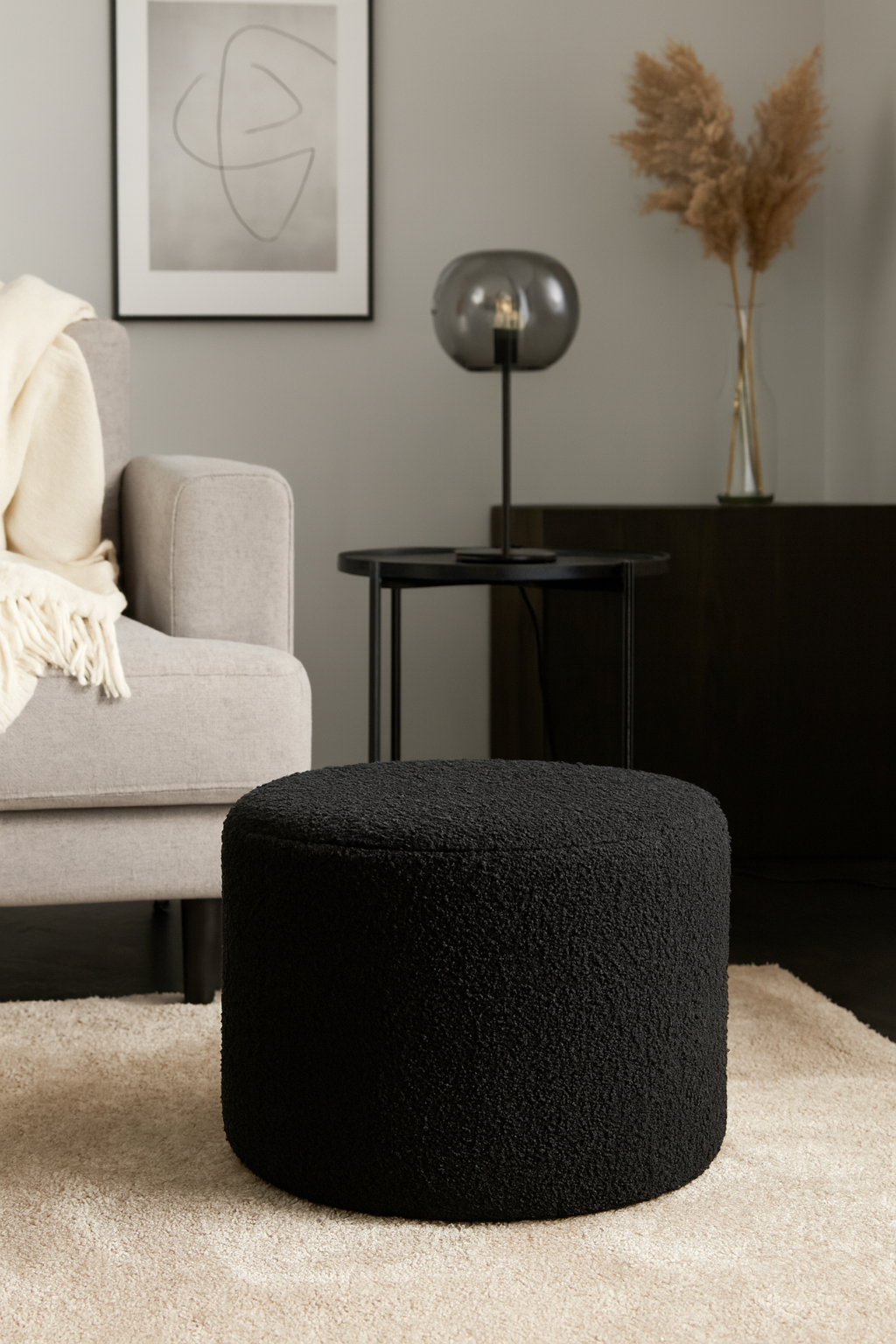 Puff Shau 55 cm - Svart