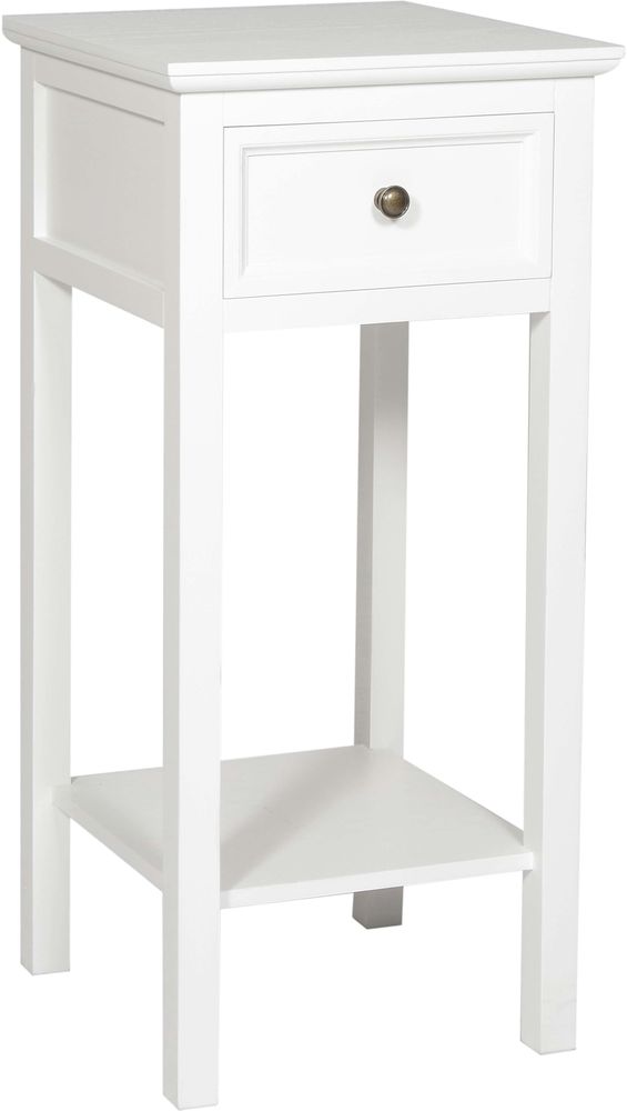 Sngbord antikvitt hjd 75 cm - Bristol + Mbeltassar