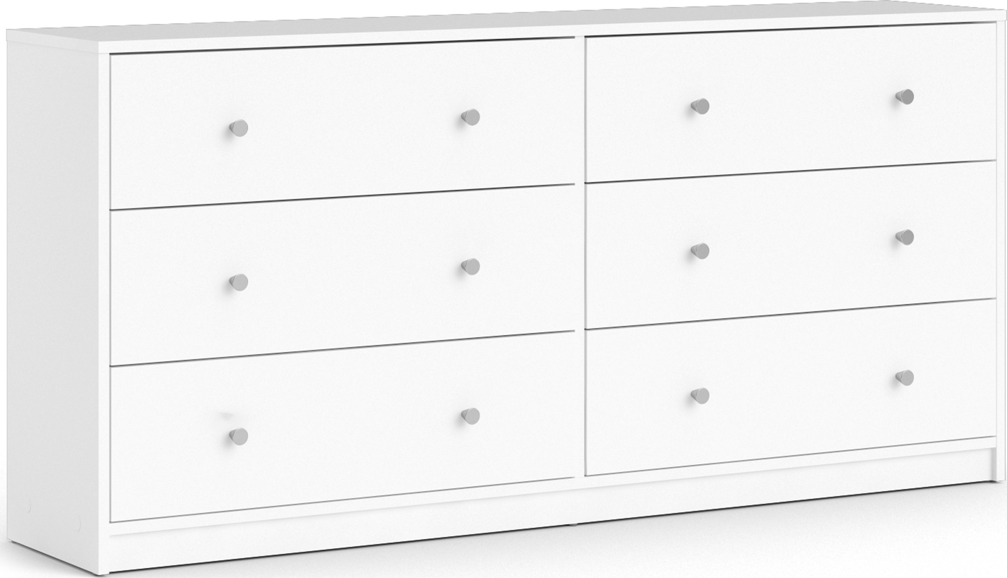 Byr vit med 6 ldor 143 cm bred + Mbeltassar