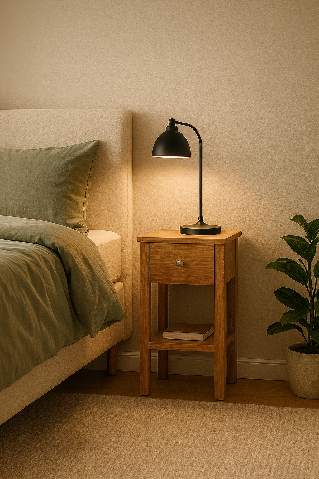 S�ngbord i oljad ek - Sandhamn + M�beltassar