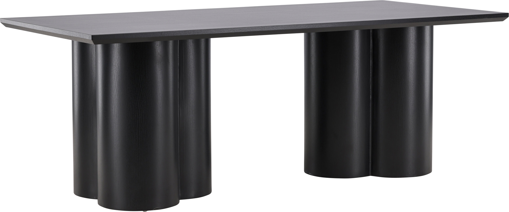 Olivia matbord 210X100 cm svartbetsat