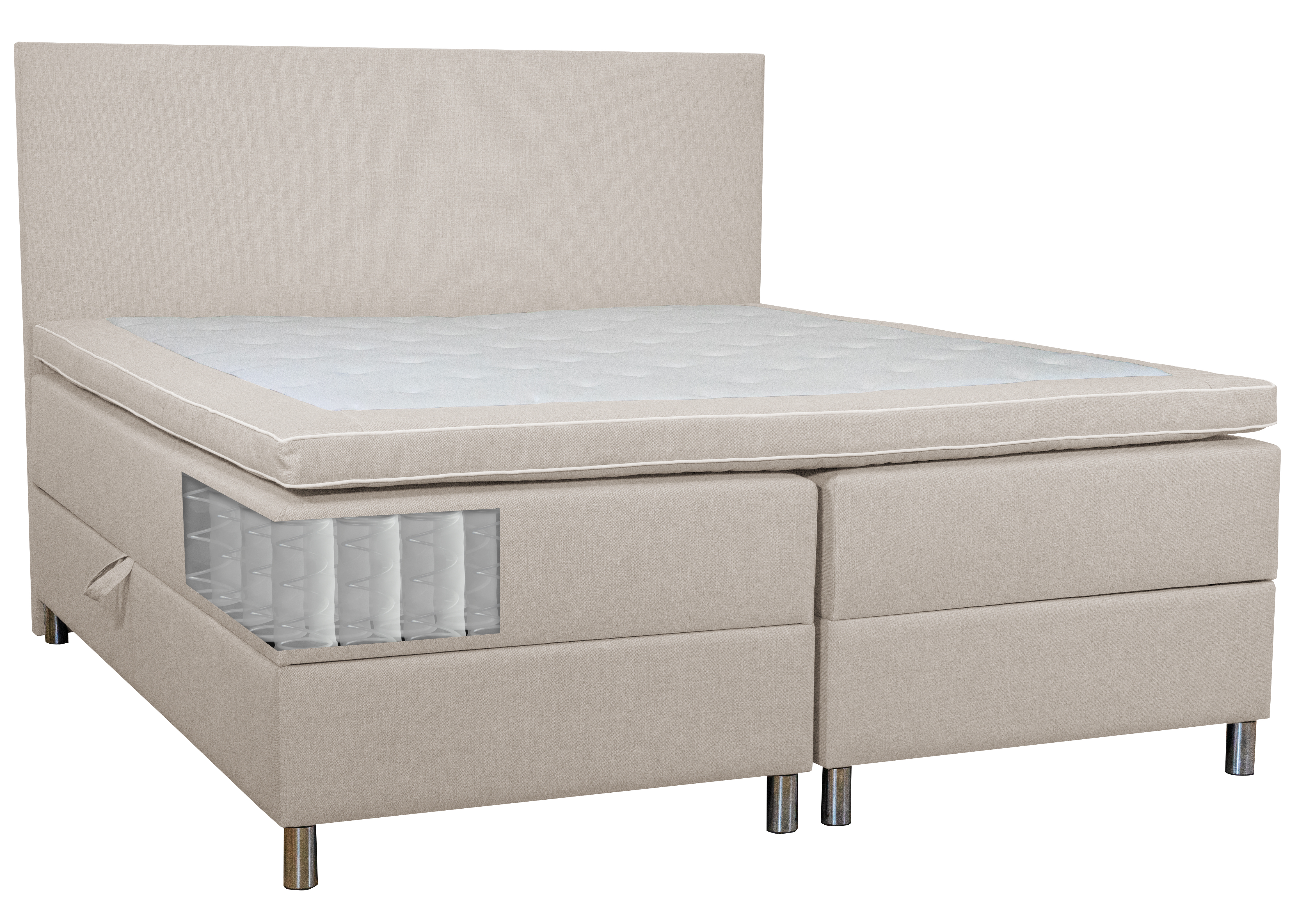 Säng med förvaring beige boxbed 180x200 cm Säng med förvaring beige boxbed 180x200 cm