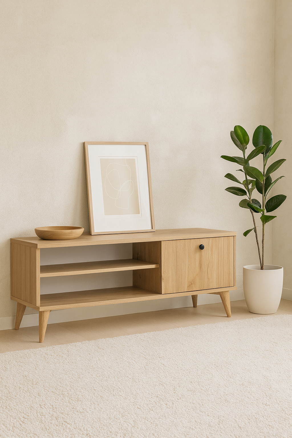 TV-bänk Retro i ek - 120 cm TV-bänk Retro i ek - 120 cm