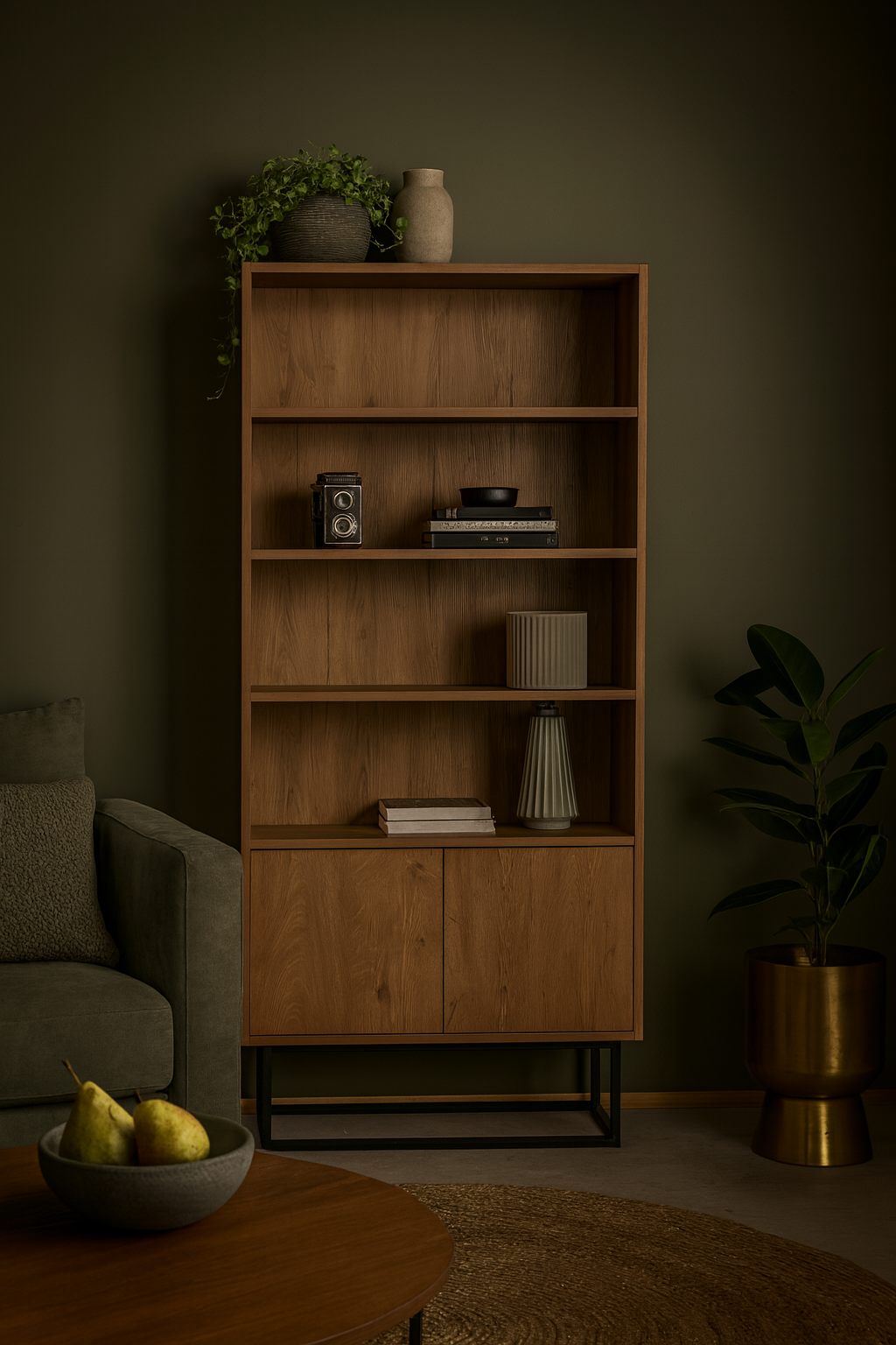 Bokhylla i valnt - Reale