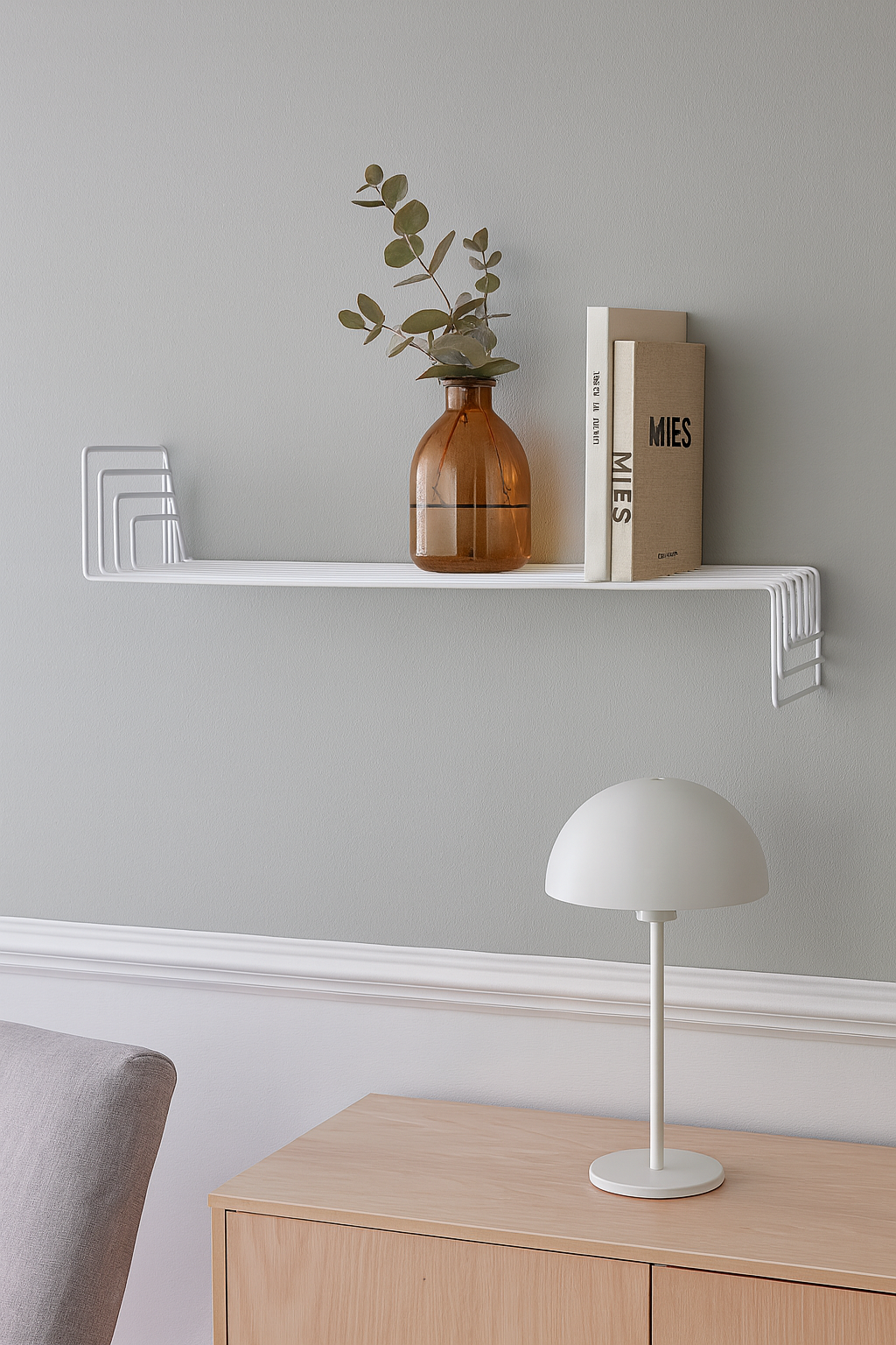 V�gghylla Vera Vit - 60 cm